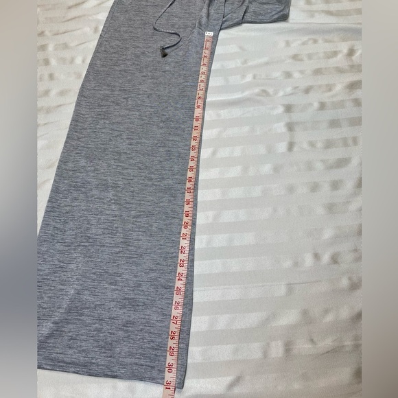 Victoria’s Secret S Gray Wide-Leg Sheer Drawstring Lounge Pants with Sparkle EUC - Picture 7 of 11